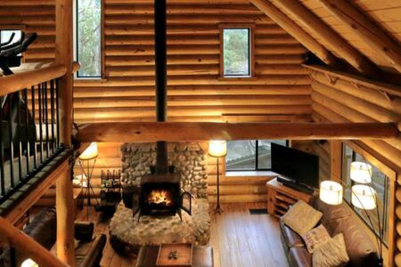 Eagles Nest - Natural Log Cabin With Guest House Айділлвайлд Екстер'єр фото