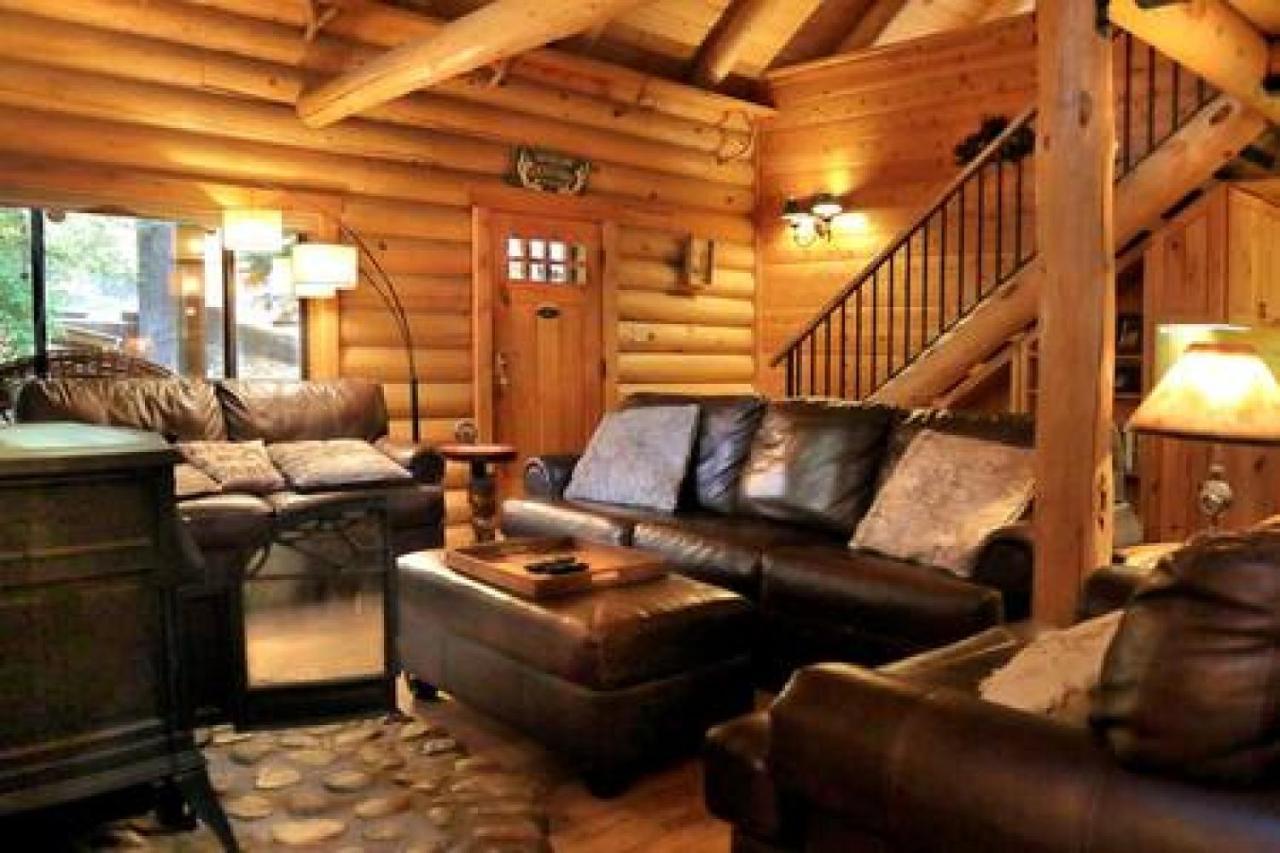 Eagles Nest - Natural Log Cabin With Guest House Айділлвайлд Екстер'єр фото
